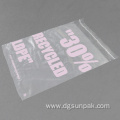 30% recycled adhesive clothing package apparel bags